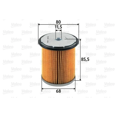 Abbildung von VALEO 587912 Kraftstofffilter Filtereinsatz PEUGEOT: 406 Limousine, Kombi, 806, CITROËN: Xantia Schrägheck, Evasion, XM II Schrägheck