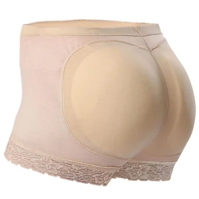 Abbildung von Everbellus Damen Padded Höschen Seamless Pushup Unterwäsche Briefs Beige 3X Large