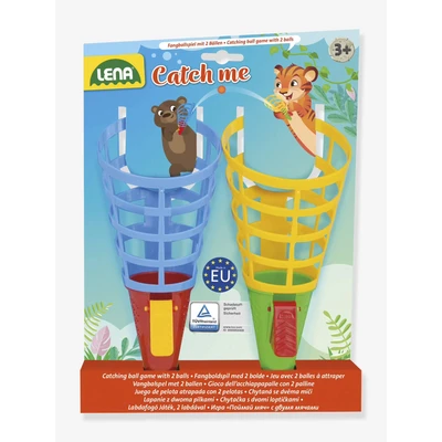 Abbildung von Lena 61221 Fangballspiel Duo, Catch Me, Fördert Geschicklichkeit und Koordination, mit großem 2 Bällen, Indoor &amp; Outdoor geeignet für Kinder ab 3 Jahren