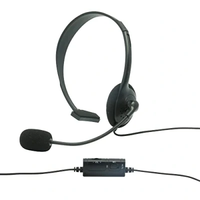 Abbildung von Konix Mythics Monaurales kabelgebundenes Gaming Headset PS 100 für PS4 und PS5 Leichtes geräuschunterdrückendes Mikrofon Schwarz