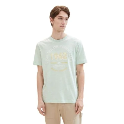 Abbildung von TOM Tailor MIT LOGO Tshirt print, Herren, Größe: XXL, Paradise mint finestripe