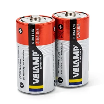 Abbildung von Velamp LR14/2BP 2 Batterien LR14 Alkaline BL, Rot, Stück