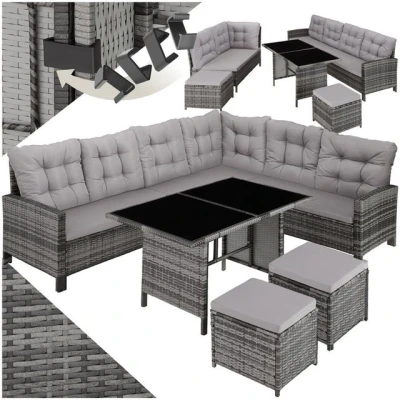 Abbildung von tectake Loungeset Barletta, (Set, 6 tlg), individuell kombinierbar