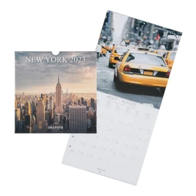 Abbildung von Draeger Paris Grand calendrier mural New York 2023