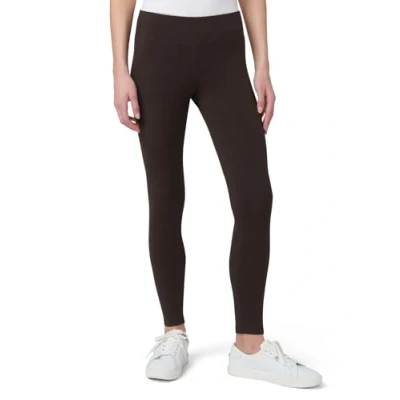 Abbildung von HUE Damen Leggings aus Ultra Baumwolle mit breitem Bund Modische Leggings, Espresso, M