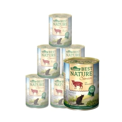 Abbildung von Dehner Best Nature Katzenfutter Senior, Lamm und Weizenkleie, 6 x 200 g (1.2 kg)