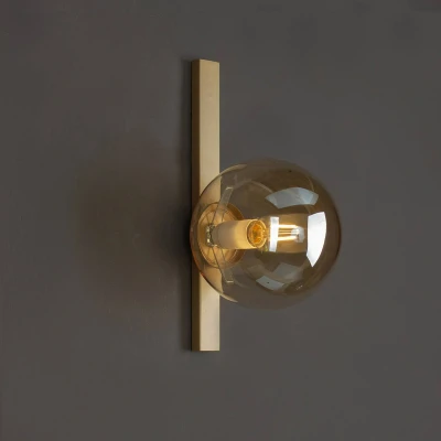 Abbildung von Wandleuchte Pluto einflammig, gold