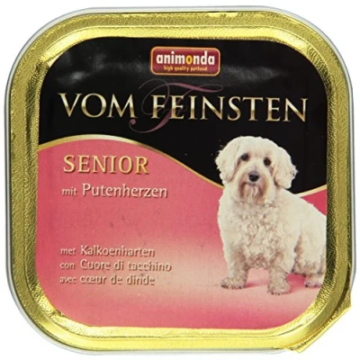 Abbildung von vom Feinsten Senior Hundefutter von animonda mit Putenherzen (22 x 150 g), ab 7 Jahren animonda, ohne Getreide und Zucker, mitfrischen, fleischlichen Zutaten