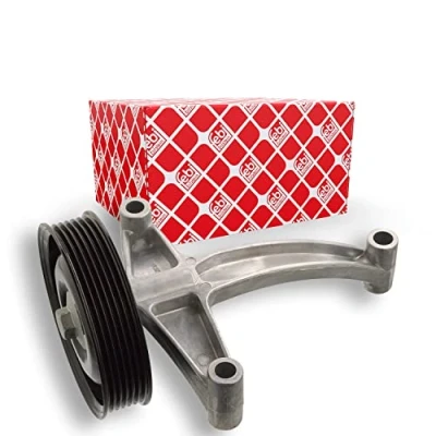 Abbildung von FEBI BILSTEIN 103897 Umlenkrolle mit Halter VOLKSWAGEN: Polo V Schrägheck, Amarok Pickup, SEAT: Ibiza 4 Sportcoupe, Leon III ST, AUDI: A3 Sportback