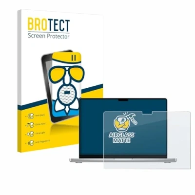 Abbildung von BROTECT Entspiegelungs Schutzglas für Apple MacBook Pro 14&quot; 2024 M4 Schutz Folie Panzerfolie Glas Matt [Extrem Kratzfest 9H, Anti Reflex]