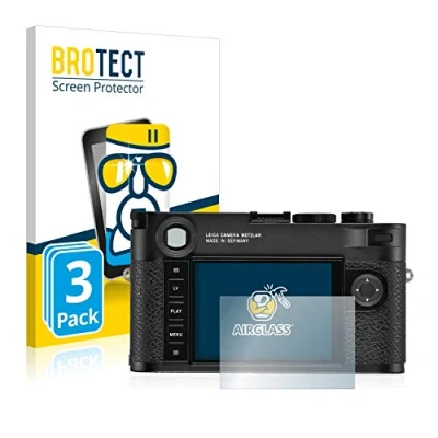 Abbildung von BROTECT Schutzglas für Leica M10 R (3 Stück) Schutzfolie Panzer Folie Glas [Extrem Kratzfest 9H, Anti Fingerprint, Ultra Transparent]