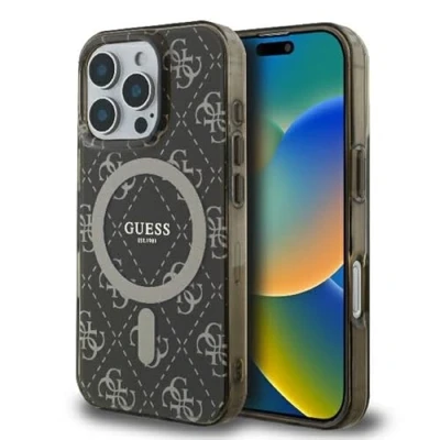 Abbildung von CG Mobile Guess GUHMP16XH4DTEW Hülle für iPhone 16 Pro Max 6.9&quot; braun hardcase IML 4G Background