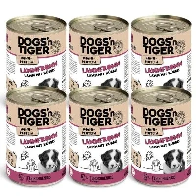 Abbildung von Junior, Hundefutter, Lammfromm, Hunde Nassfutter, Welpen Futter, Monoproteine, Lamm &amp; Kürbis, 6x 400g 6x400g