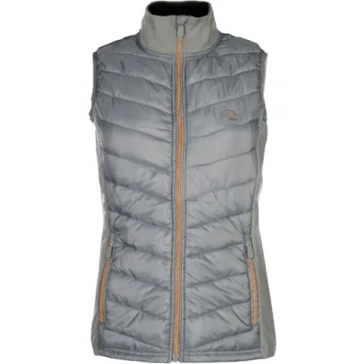 Abbildung von HKM Damen Basel Style Nylon Weste, Grau/Rosegold, XL