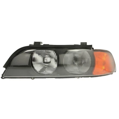 Abbildung von TYC 20 0380 05 2 Scheinwerfer links HB3, H7 gelb mit Elektromotor, Lampenträger BMW: 5 Limousine, Touring
