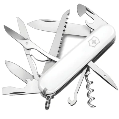 Abbildung von Victorinox Schweizer Taschenmesser Huntsman, Multitool, Swiss Army Knife, 15 Funktionen, Klinge, Korkenzieher, Dosenöffner