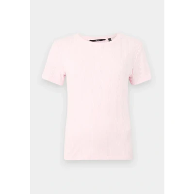 Abbildung von Vero Moda Vmlisa Pointelle Tshirt basic, Damen, Größe: Medium, Pink a boo