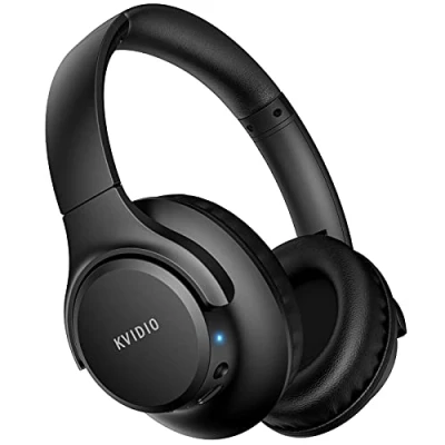Abbildung von KVIDIO Bluetooth Kopfhörer, Kabellose Kopfhörer mit 65 Stunden Spielzeit, Intensiver Bass, 5.2 Over Ear, Schnellem Aufladen, Langer Akkulaufzeit