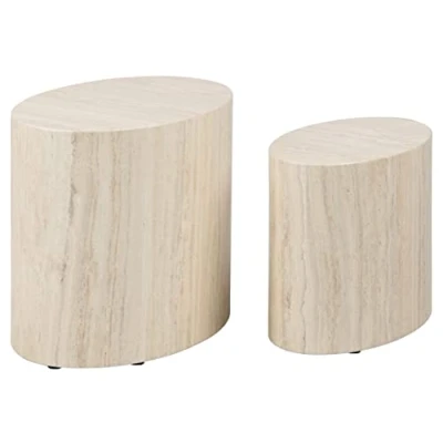 Abbildung von ACTONA GROUP Couchtisch &quot;Mice Anstelltisch, Sofatisch&quot;, Beistelltisch, moderne ovale Form (Set, 2 st). in verschiedenen Farben
