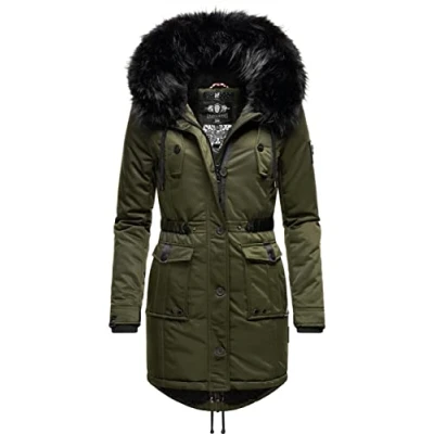 Abbildung von Navahoo Luluna Wintermantel, Damen, Größe: Large, Olive