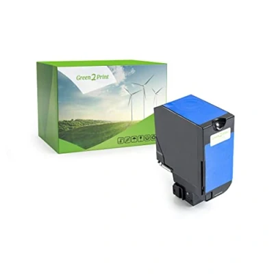 Abbildung von Green2Print Toner Cyan 10000 Seiten ersetzt Lexmark 75B20C0 passend für CX727DE, CX728DE, CS727DE