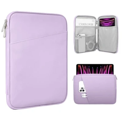 Abbildung von TiMOVO 13 Zoll Tablet Tasche Hülle Kompatibel mit iPad Air/Pro 13/12.9&quot; M2 2022/2021/2020,12.3&quot; Surface Pro 7/6/5/4/X,Galaxy Tab S9+ 12.4&quot; 2022/2023, Kleiner Tasche, Rosa