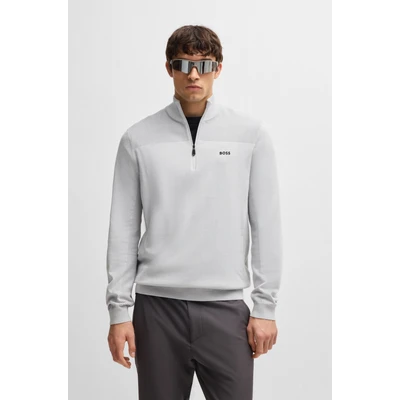 Abbildung von BOSS Momentum Strickpullover, Herren, Größe: Medium, Light pastel grey