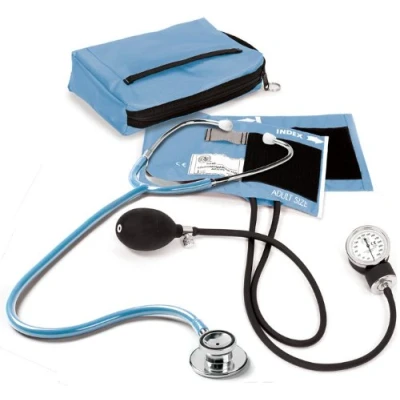 Abbildung von NCD Medical/Prestige Medical Set mit Aneroid Manometer und Doppelkopf Stethoskop, Hellblau