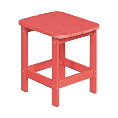 Abbildung von NEG Design Adirondack Tisch Marcy Beistelltisch täuschend echte Holzoptik, wetterfest, UV und farbbeständig rot