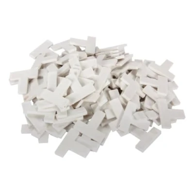 Abbildung von Toolland Fugenkreuz, T Form, 100 Stück, Kunststoff, Weiß, Fugenbreite 10 mm