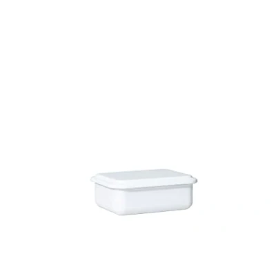 Abbildung von Vorratsbehälter mit Deckel 15x11x5cm Weiss