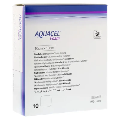 Abbildung von Aquacel Foam Nicht adhäsiv 10x10 cm Verb 10 St