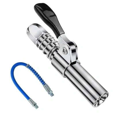Abbildung von Ceisazira Fettpresse für Schmiernippel, Mundstück mit 30cm Schlauch, G Coupler Fettpressen, Fettpistole Set Universal, Schmierpistole Kupplung alle Arten von Fettpressen