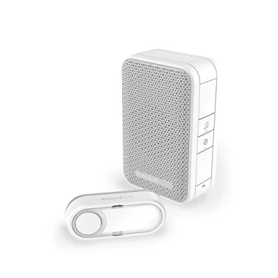 Abbildung von Honeywell Home DC311S Serie 3 Tragbar, Kabelloser Türgong mit Klingeltaster (weiß)