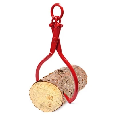 Abbildung von Wiltec Forstzange für Baumstämme bis 635 mm, 1100 kg Zugkraft, Holzzange Hebezange Packzange mit 2 Klemmdornen