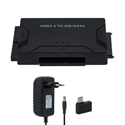 Abbildung von Mcbazel USB 3.0 zu IDE/SATA Konverter Festplattenadapter, Externes Kit für 2.5&quot;/3.5&quot; SATA/SSD HDD Festplatte Kompatibel mit PC EU Stecker
