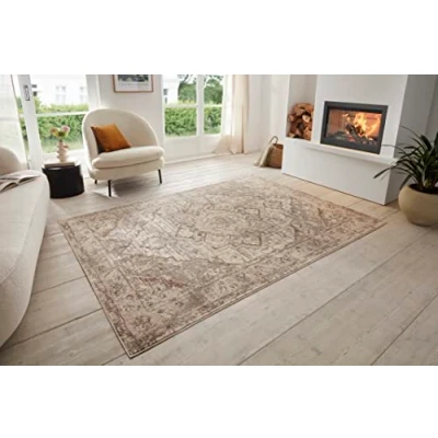 Abbildung von HANSE Home Teppich &quot;Sand&quot;, rechteckig, Kurzflor, Weich, Orient, Vintage, Wohnzimmer, Schlafzimmer, Esszimmer