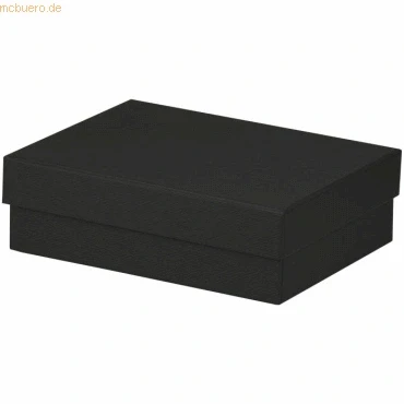 Abbildung von Rössler Papier 13401453705 Boxline Kartonage rechteckig, 140 x 190 60 mm, Schwarz, 1 Stück