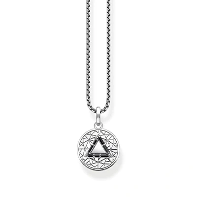 Abbildung von Thomas Sabo Herren Kette Elements of Nature silber, aus 925er Sterlingsilber mit schwarzen Zirkonia Steinen, Länge 50cm, KE2152 051 11 L50V