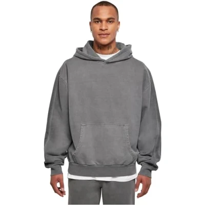 Abbildung von Urban Classics Garment DYE Kapuzenpullover, Herren, Größe: 3XL, Darkshadow