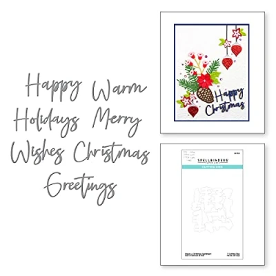 Abbildung von Spellbinders Create a Christmas Sentiment Tis The Season Collection Metall geätzte Stanzformen