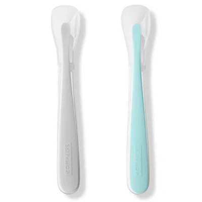 Abbildung von Skip Hop 2 Pack Easy Feed Spoons Grey and Soft Teal