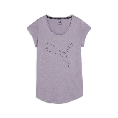 Abbildung von Puma Performance heather CAT TEE Sport Tshirt, Damen, Größe: Small, Pale plum