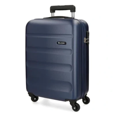 Abbildung von Roll Road Flex Kabinenkoffer Blau 38x54x20 cms Hartschalen ABS Kombinationsschloss 35L 2,5Kgs 4 Räder Handgepäck, Marine