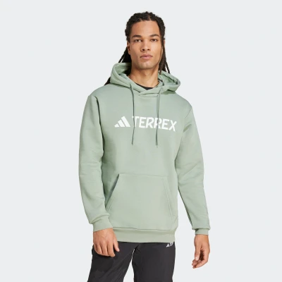 Abbildung von adidas Sportswear Terrex Multi Large LOGO Kapuzenpullover, Herren, Größe: Medium, Silver green