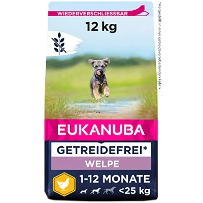 Abbildung von Eukanuba Pup Small Medium Grain Free Huhn Welpenfutter 12 kg...