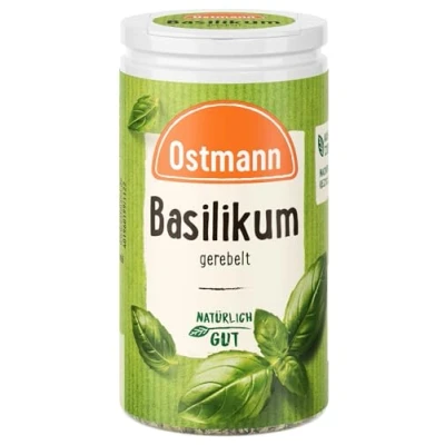 Abbildung von Ostmann Gewürze Basilikum gerebelt Nachfüllbare &amp; recyclebare Verpackung 12.5 g in der Streudose