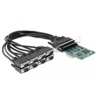 Abbildung von PCIe Karte&gt; 8xSeriell RS 232 DB9, Schnittstellenkarte