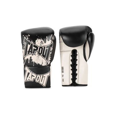 Abbildung von Tapout Boxhandschuhe aus Leder (1 Paar) Angelus, Black/Ecru, 10 oz R, 960012