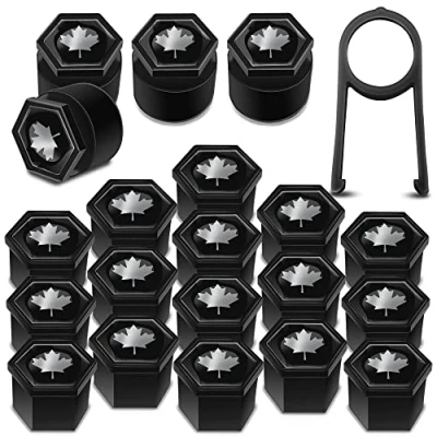 Abbildung von 20 x Radschrauben Radmuttern Felgenschloss Muttern Kappen Radmutternabdeckungen Radschraubenkappen Radmutterkappen Kunstsoff Abdeckungen Universal 19mm LB 26
